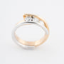Wit/geelgouden ring met briljanten
