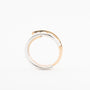 Wit/geelgouden ring met briljanten