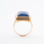 Geelgouden ring met lapis lazuli