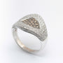White gold ring with diamonds