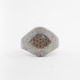 White gold ring with diamonds