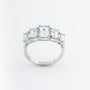Rij ring met aquamarijnen (BWG)