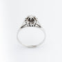 White gold solitaire ring with a brilliant