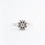 White gold solitaire ring with a brilliant