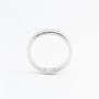 White gold band ring with diamonds
