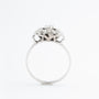 Wit gouden Art Déco ring met een briljant en diamanten