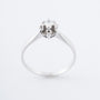 Wit gouden solitair ring met een briljant