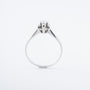 Wit gouden solitair ring met een briljant