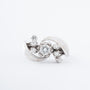Wit gouden ring met een briljant en 6 diamanten