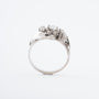 Wit gouden ring met een briljant en 6 diamanten
