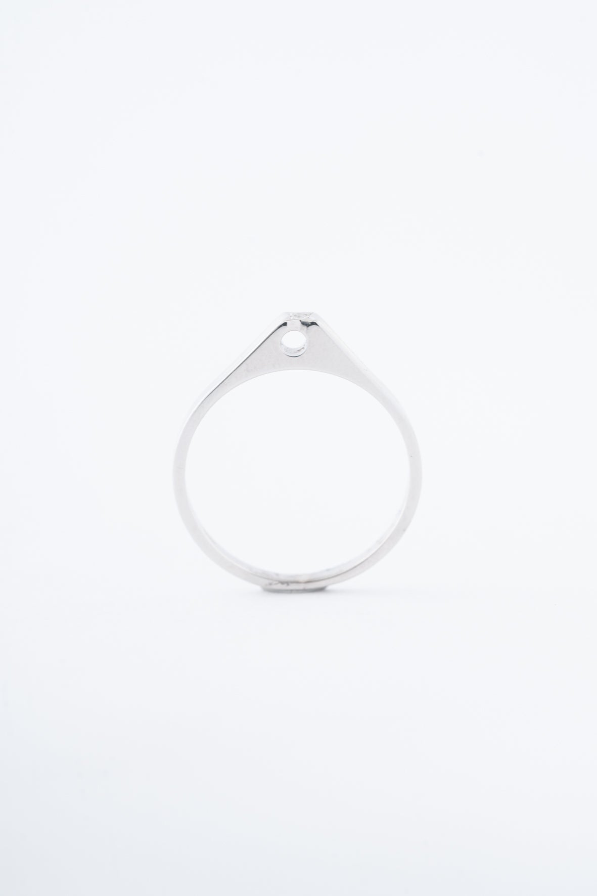 Wt gouden solitair ring met diamant