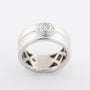 Witgouden entourage ring met briljanten