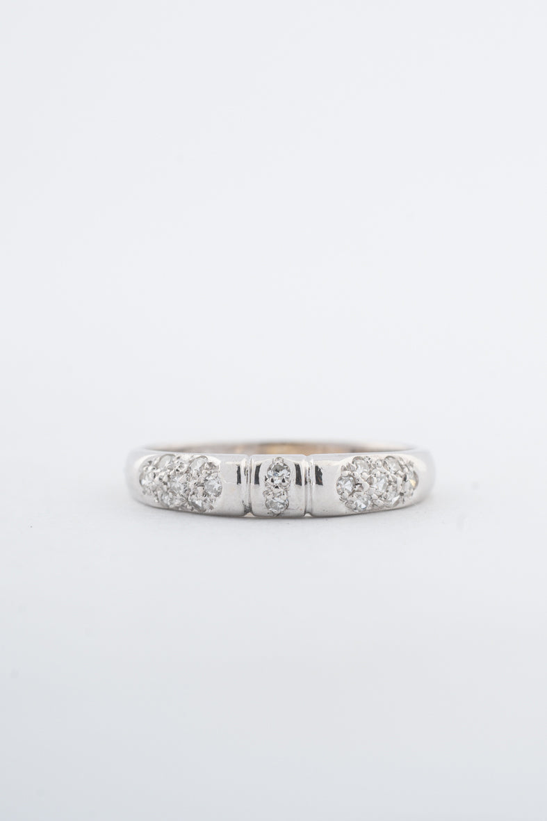 Witgouden ring met diamanten