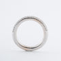 Witgouden 3-rijen half alliance ring met briljanten van het merk Bron