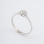 Witgouden entourage ring met briljanten
