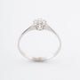 Witgouden entourage ring met briljanten