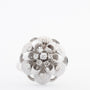 Witgouden entourage ring met briljanten