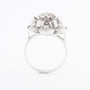Witgouden entourage ring met briljanten