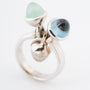 White gold "Triple Mikado" ring by the brand Tamara Comolli