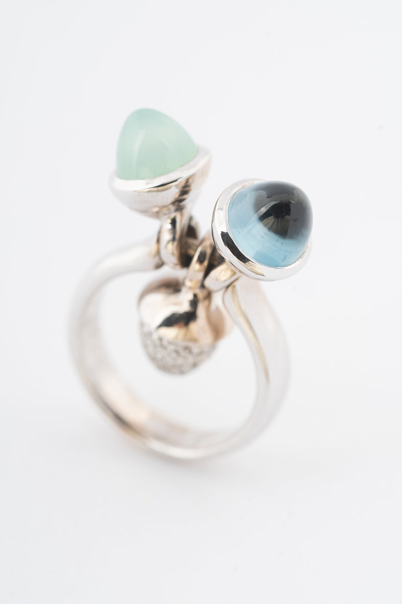Witgouden ring "triple mikado ring" van het merk Tamara Comolli