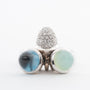 White gold "Triple Mikado" ring by the brand Tamara Comolli