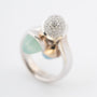 White gold "Triple Mikado" ring by the brand Tamara Comolli