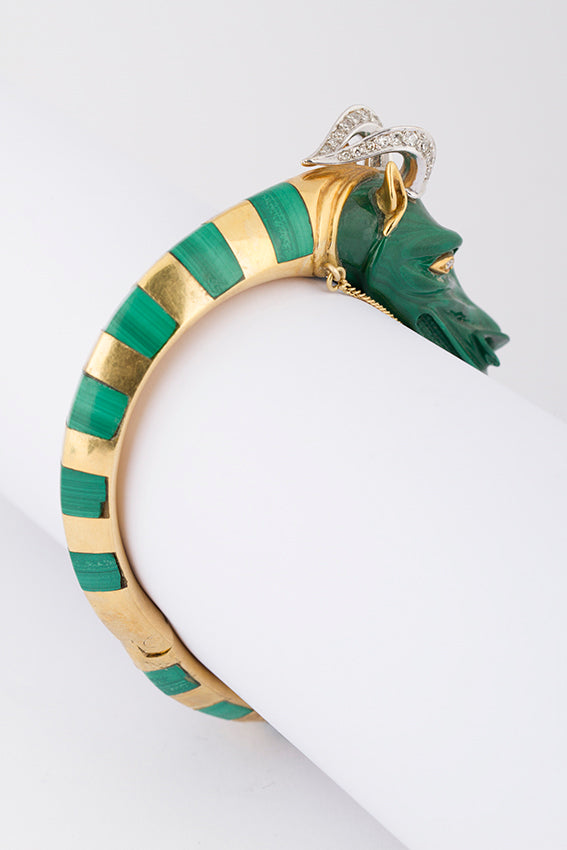 Malachite dragon head