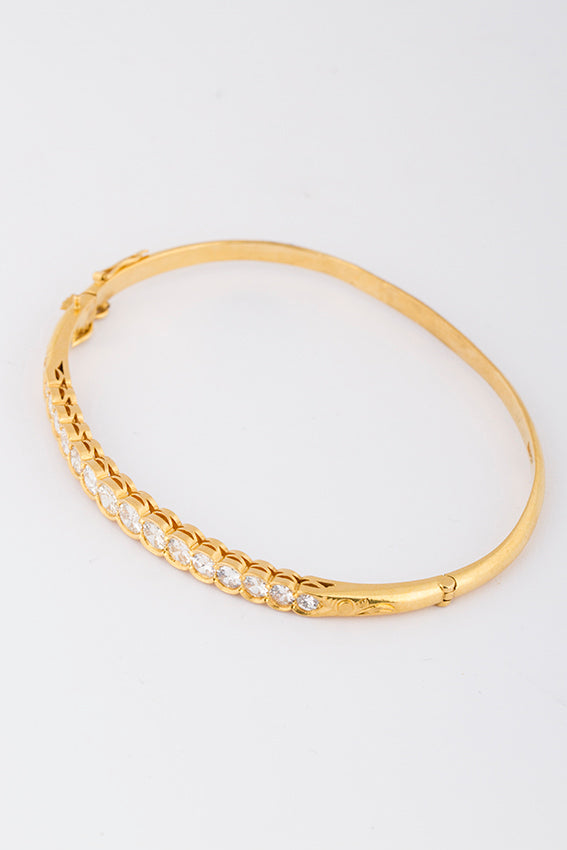 Rivière bracelet with brilliant