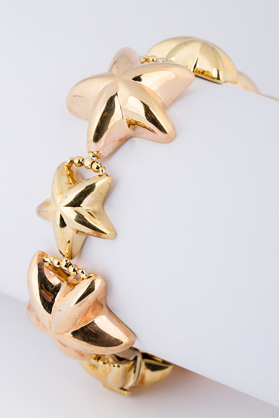 Bi-color starfish bracelet
