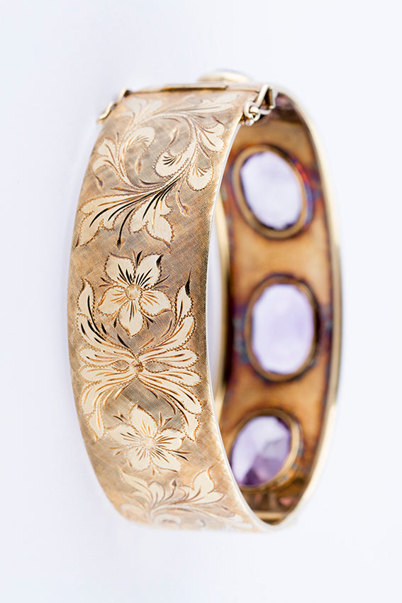 Slave bracelet with amethyst