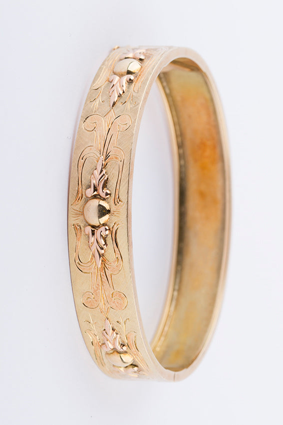 Antique gold slave bracelet