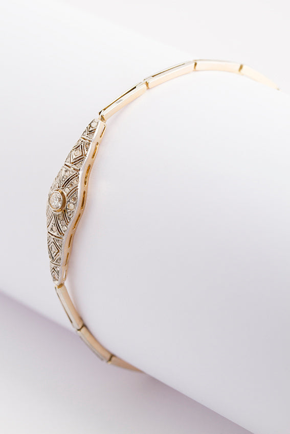 Antique Art Nouveau link bracelet