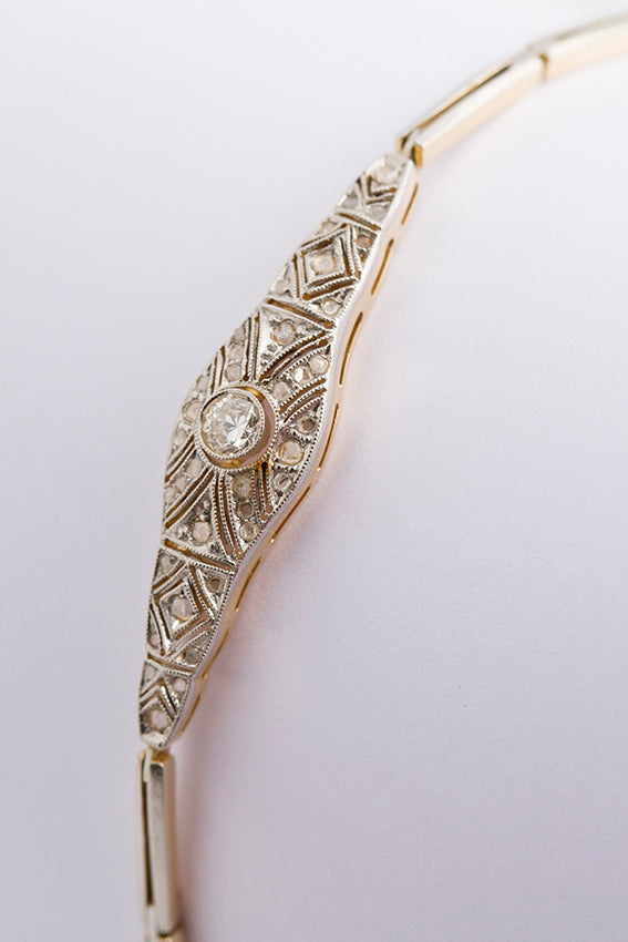 Antique Art Nouveau link bracelet
