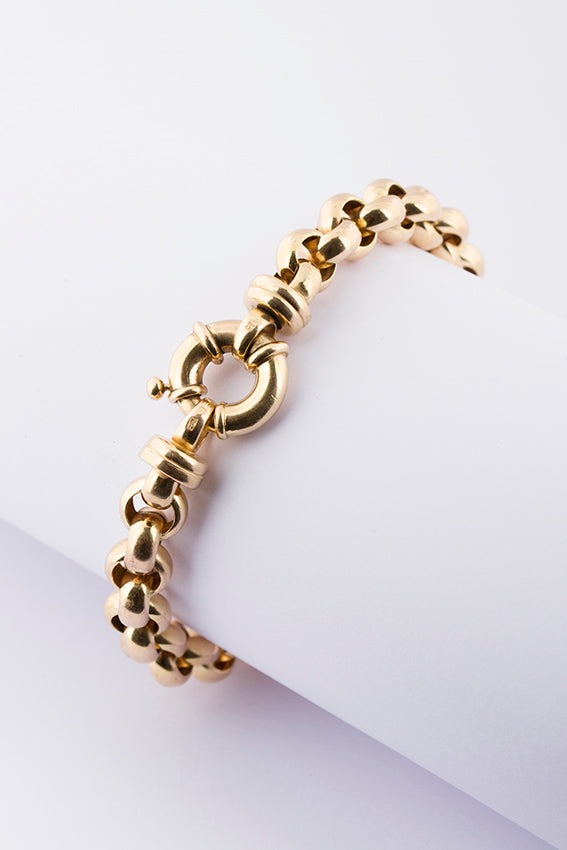 14 ct. gold jasseron bracelet