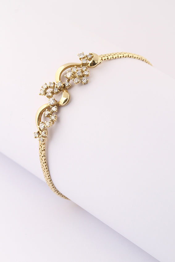 Gouden armband met briljanten
