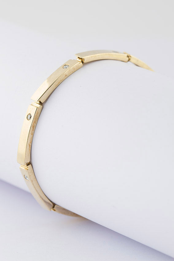 Gouden armband met briljanten