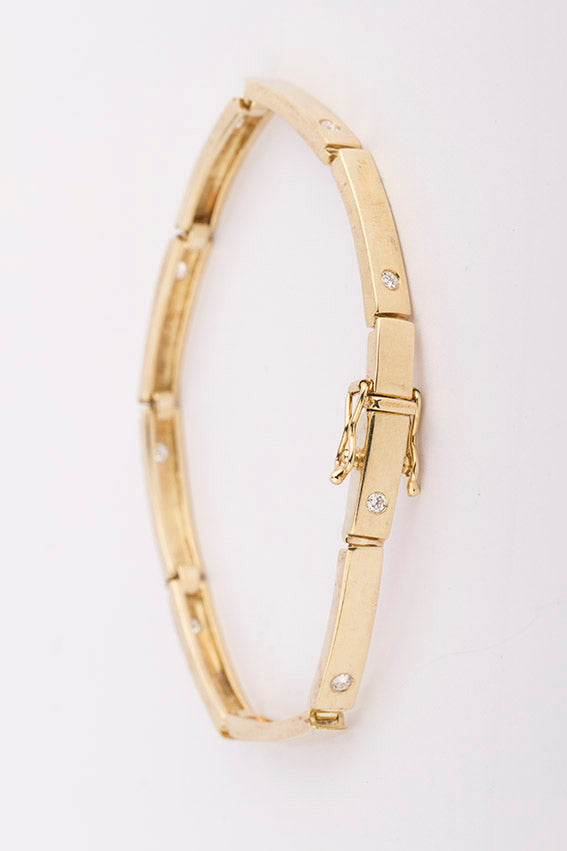 Gouden armband met briljanten