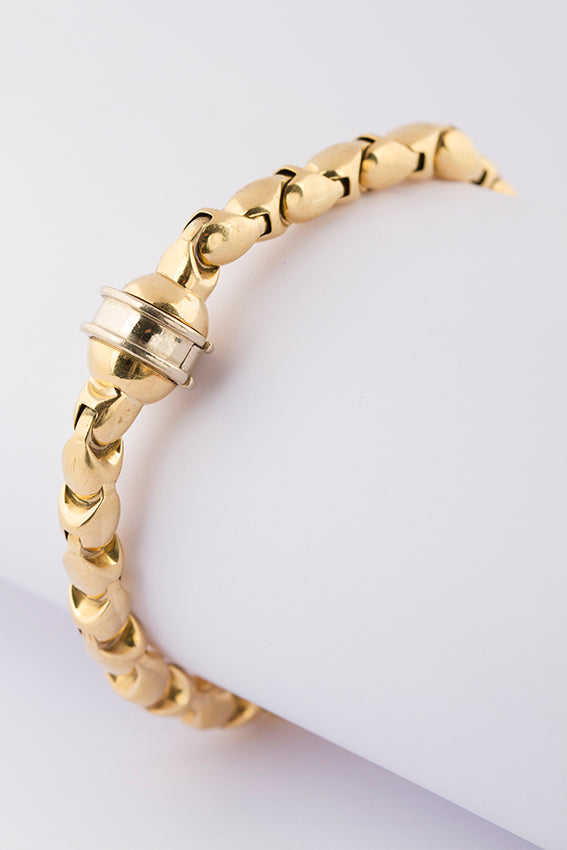 Gold link bracelet