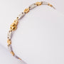 Wit/geel gouden armband met briljant