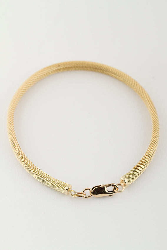 Gouden gevlochten armband