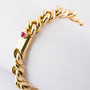 Massief gouden armband met robijn