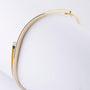 White/yellow gold slave bracelet with brilliant