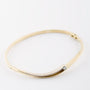 White/yellow gold slave bracelet with brilliant