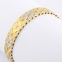 White/yellow gold link bracelet