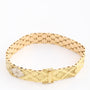 White/yellow gold link bracelet