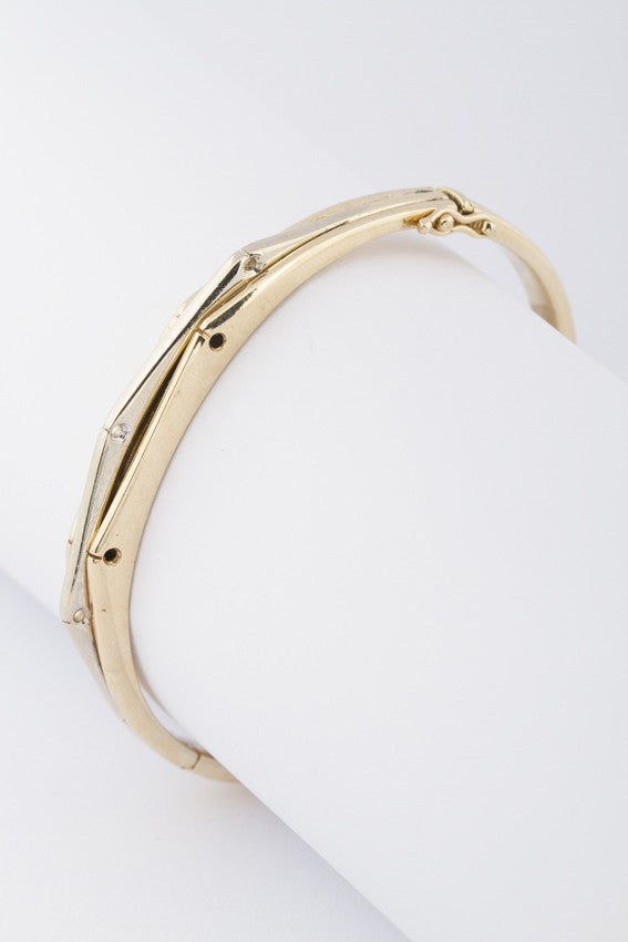 White/yellow gold slave bracelet