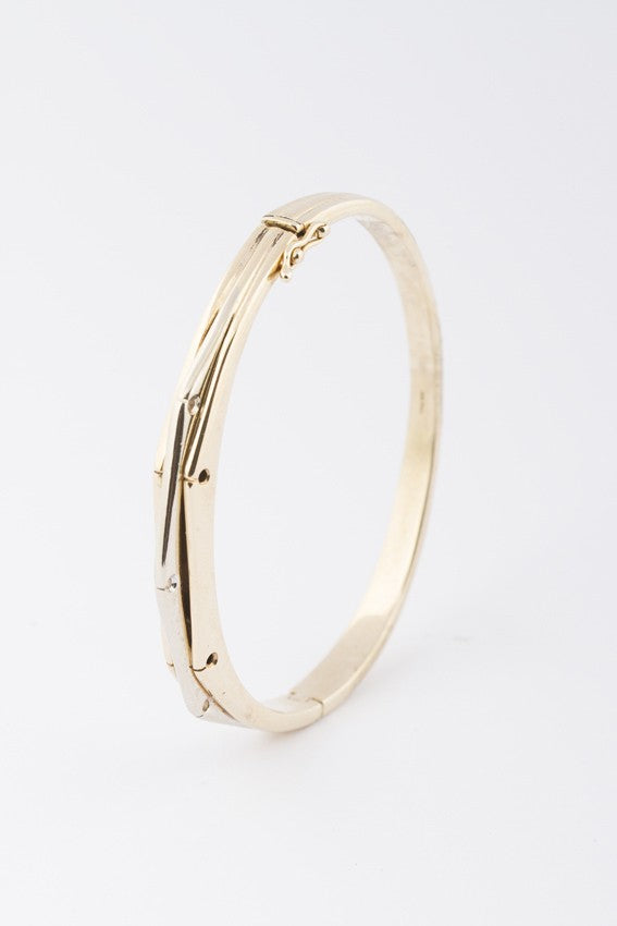 White/yellow gold slave bracelet