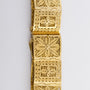 Gold filigree link bracelet