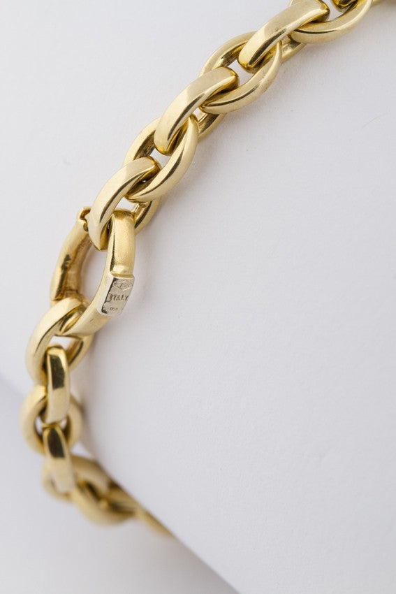 Gold link bracelet
