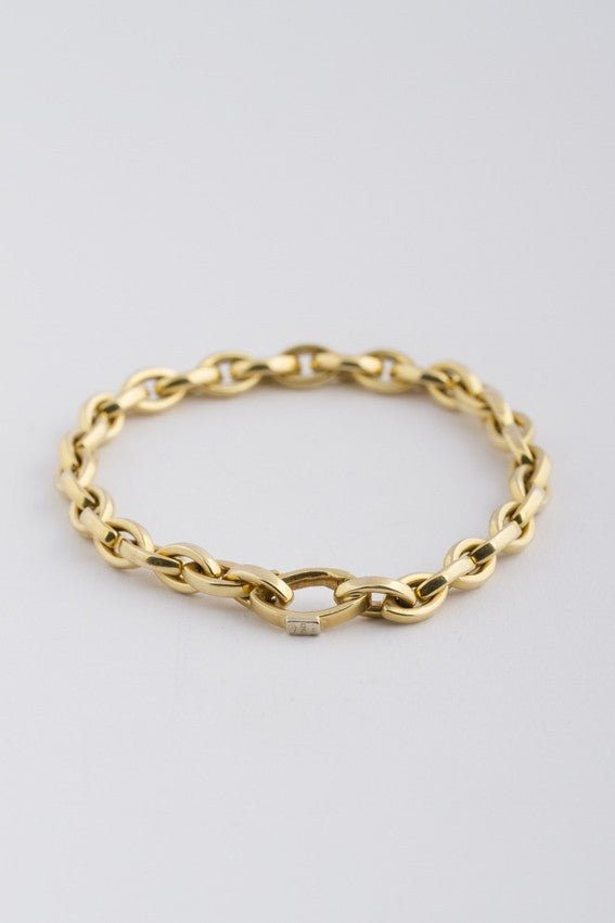 Gold link bracelet